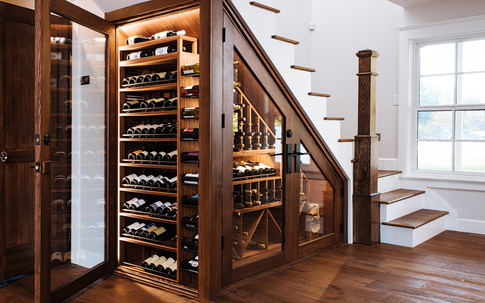 Elegant Under Stairs Wine Rack for Smart Space-Saving Storage